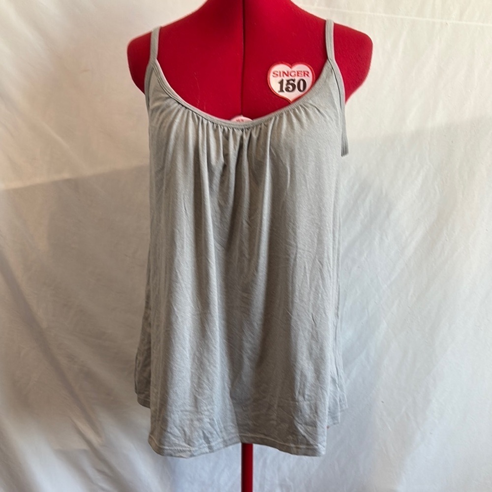 32 Degrees Relaxed Gray Camisole Ruched Neckline MM248